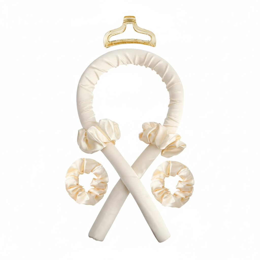 Heatless Curling Rod Headband No Heat Silk Curls Ribbon Hair Rollers Sleeping Soft Headband Lazy Hair Curlers Hair Styling Tools