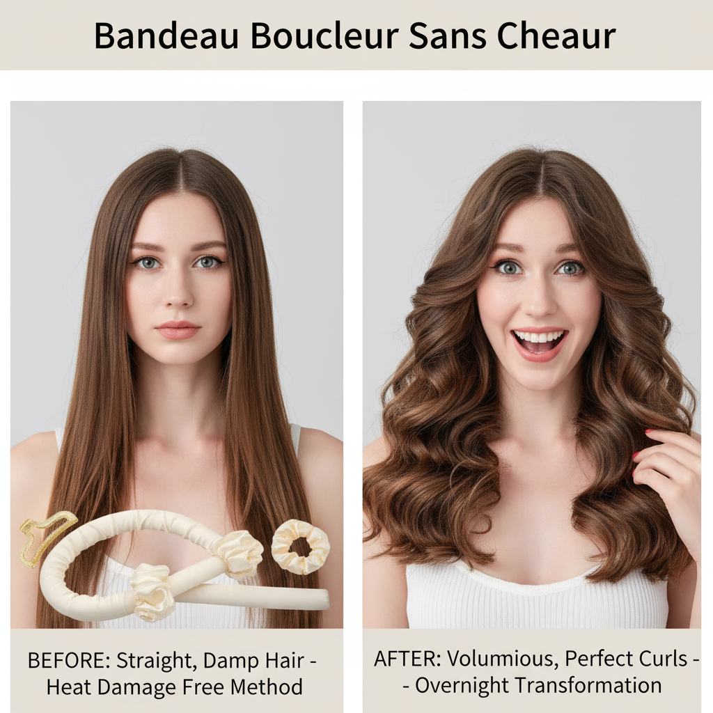 Heatless Curling Rod Headband No Heat Silk Curls Ribbon Hair Rollers Sleeping Soft Headband Lazy Hair Curlers Hair Styling Tools